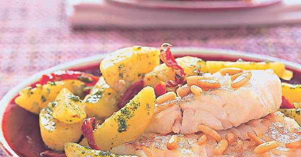 Lengfisch mit Pesto-Kartoffeln Rezept | Küchengötter
