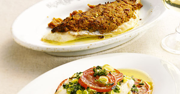 Doradenfilets mit Olivenkruste Rezept | Küchengötter Doradenfilets mit Olivenkruste Rezept | Küchengötter