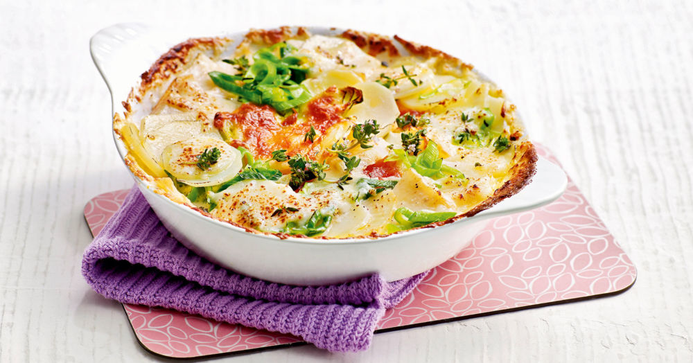 Kartoffel-Gemüse-Gratin Rezept | Küchengötter Kartoffel-Gemüse-Gratin Rezept | Küchengötter