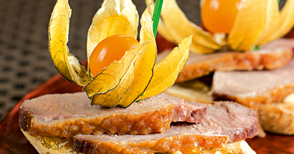 Enten-Orangen-Canapés