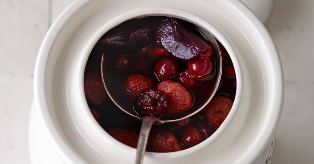 Rumtopf mit Gartenfrüchten Rezept | Küchengötter