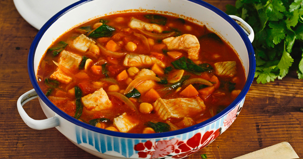 FISCHEINTOPF MIT KICHERERBSEN Rezept | Küchengötter