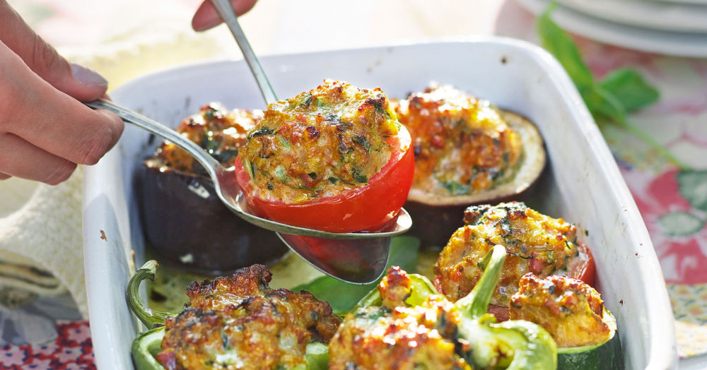 Gefülltes Gemüse aus dem Ofen Rezept | Küchengötter Gefülltes Gemüse aus dem Ofen Rezept | Küchengötter