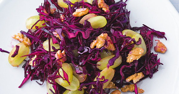Rotkohl-Trauben-Salat Rezept | Küchengötter
