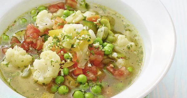 Sommergemüsesuppe mit Gremolata Rezept | Küchengötter Sommergemüsesuppe mit Gremolata Rezept | Küchengötter