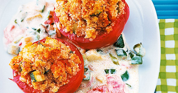Tomaten mit Couscousfüllung Rezept | Küchengötter