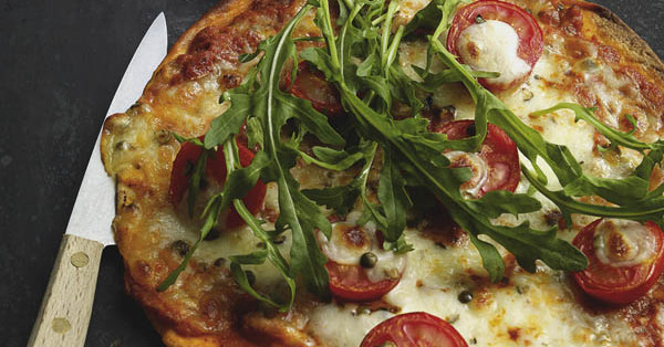 TortillaPizza mit Rucola Rezept Küchengötter