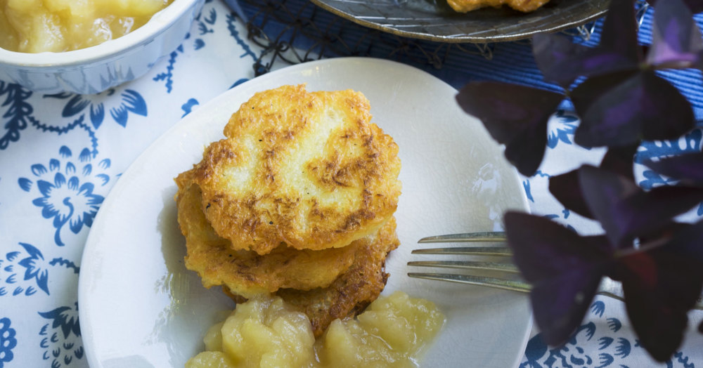Kartoffelpuffer mit Apfelmus Rezept | Küchengötter