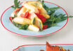 Spargel mit Lachs, Rucola und Bärlauch