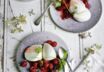 Joghurtmousse mit Himbeeren und Cranberrys