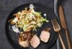 Gratiniertes Schweinefilet mit Krautsalat Gratiniertes Schweinefilet mit Krautsalat