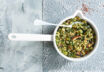  One-Pot-Hirse mit Spinat und Pilzen