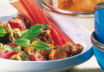 Lammragout mit Rhabarber