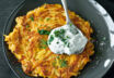 Kürbis-Rösti mit Kräuterquark Kürbis-Rösti mit Kräuterquark
