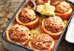 Äpfel mit Kohl-Hackfleisch-Füllung