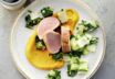 Schweinefilet mit Kürbispüree und Mangold