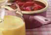 Rhabarbergrütze mit Vanillesauce Rhabarbergrütze mit Vanillesauce