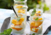Quarkmousse mit Pfirsichen
