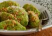 Bärlauch-Nockerl mit gebräunter Pinienkernbutter