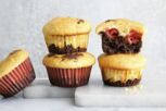 Puddingmuffins mit Beeren Puddingmuffins mit Beeren