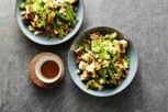 Bohnen-Birnen-Salat mit Räuchertofu