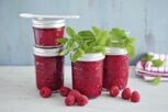 Himbeermarmelade mit Minze Himbeermarmelade mit Minze