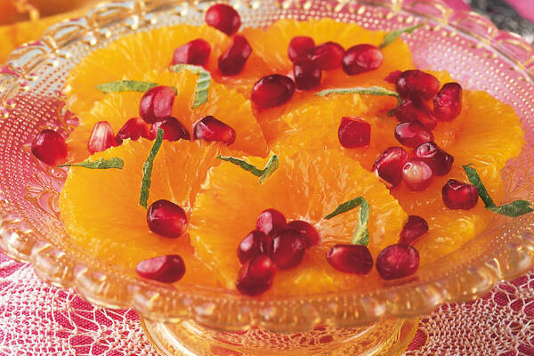 Orangen Granatapfel Salat Mit Vanillecreme - Rezepte Suchen Orangen Granatapfel Salat Mit Vanillecreme - Rezepte Suchen