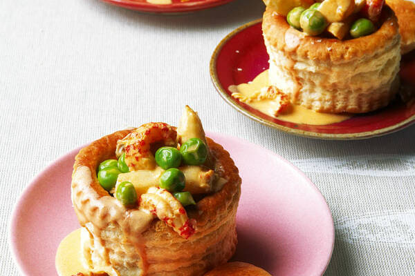 Königinpastete mit Krebsfleisch und Spargel Rezept | Küchengötter Königinpastete mit Krebsfleisch und Spargel Rezept | Küchengötter