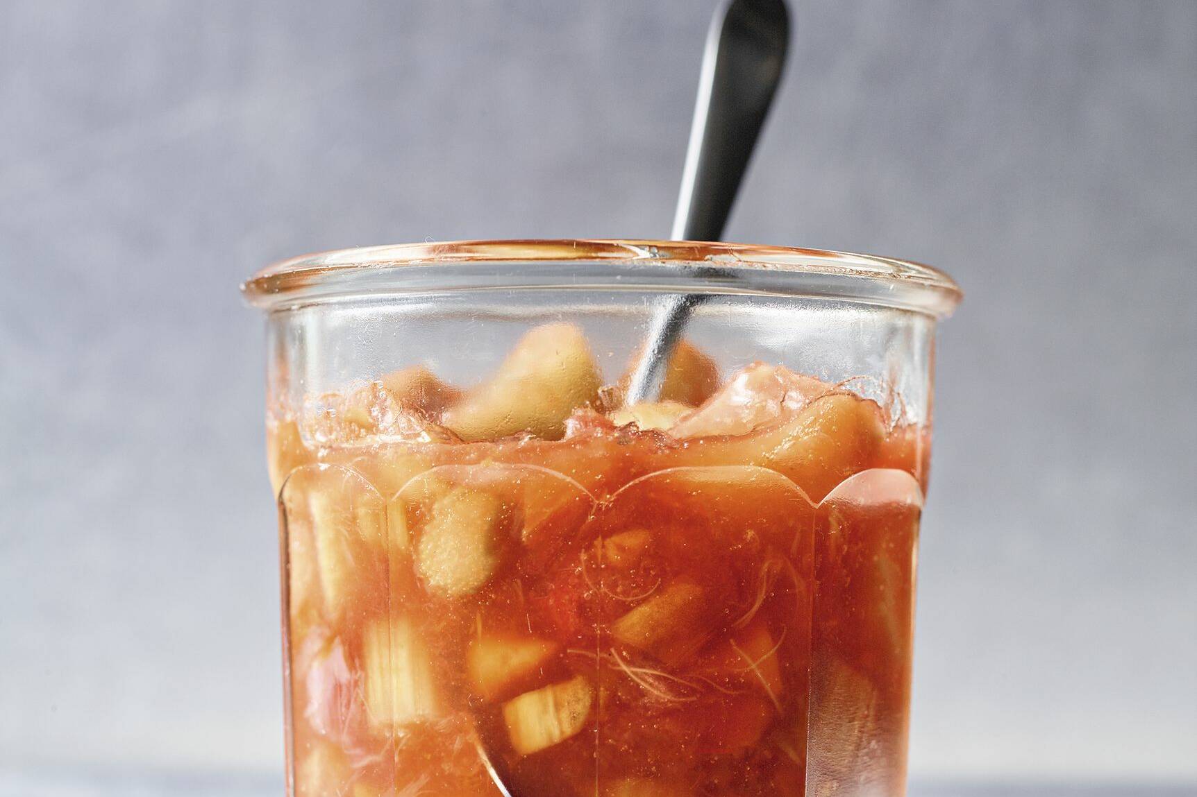 Rhabarber-Papaya-Konfitüre mit Kokos Rezept | Küchengötter Rhabarber-Papaya-Konfitüre mit Kokos Rezept | Küchengötter