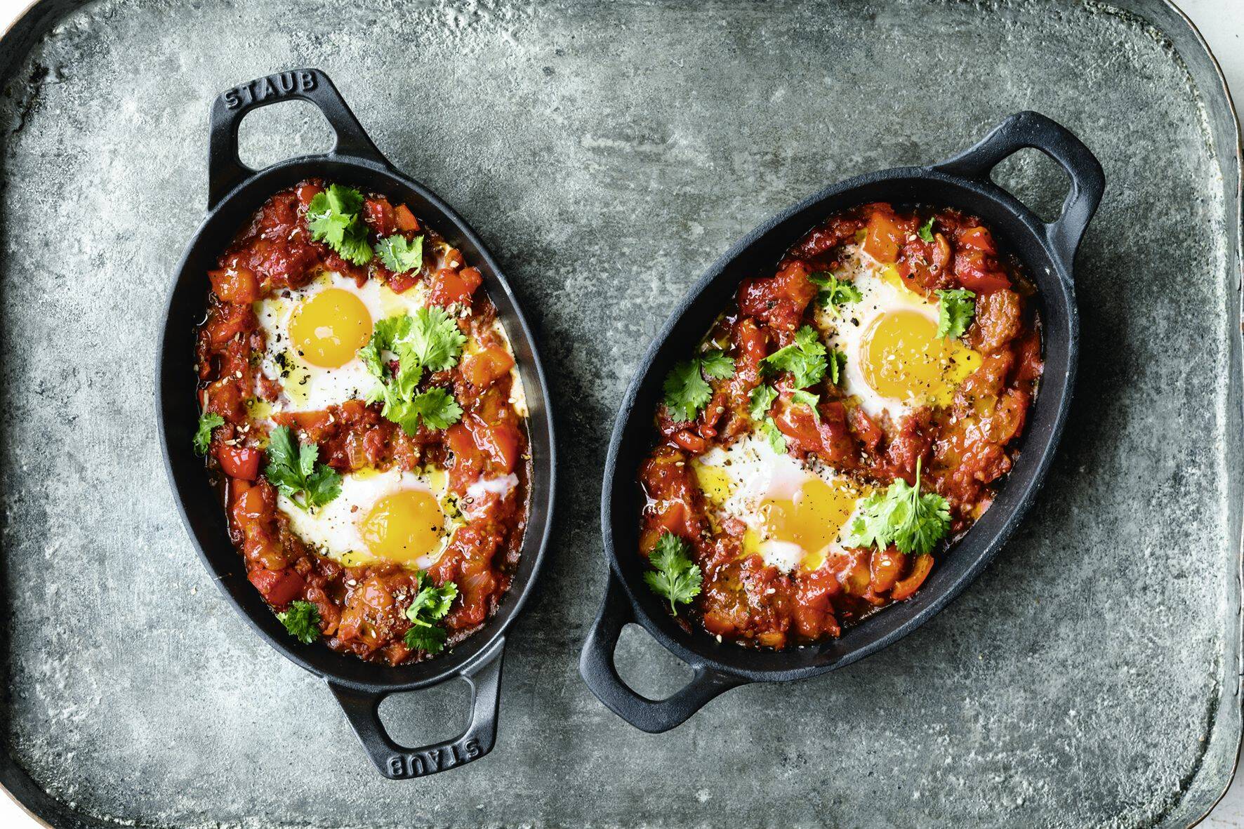 Rote Paprika-Shakshuka Rezept | Küchengötter