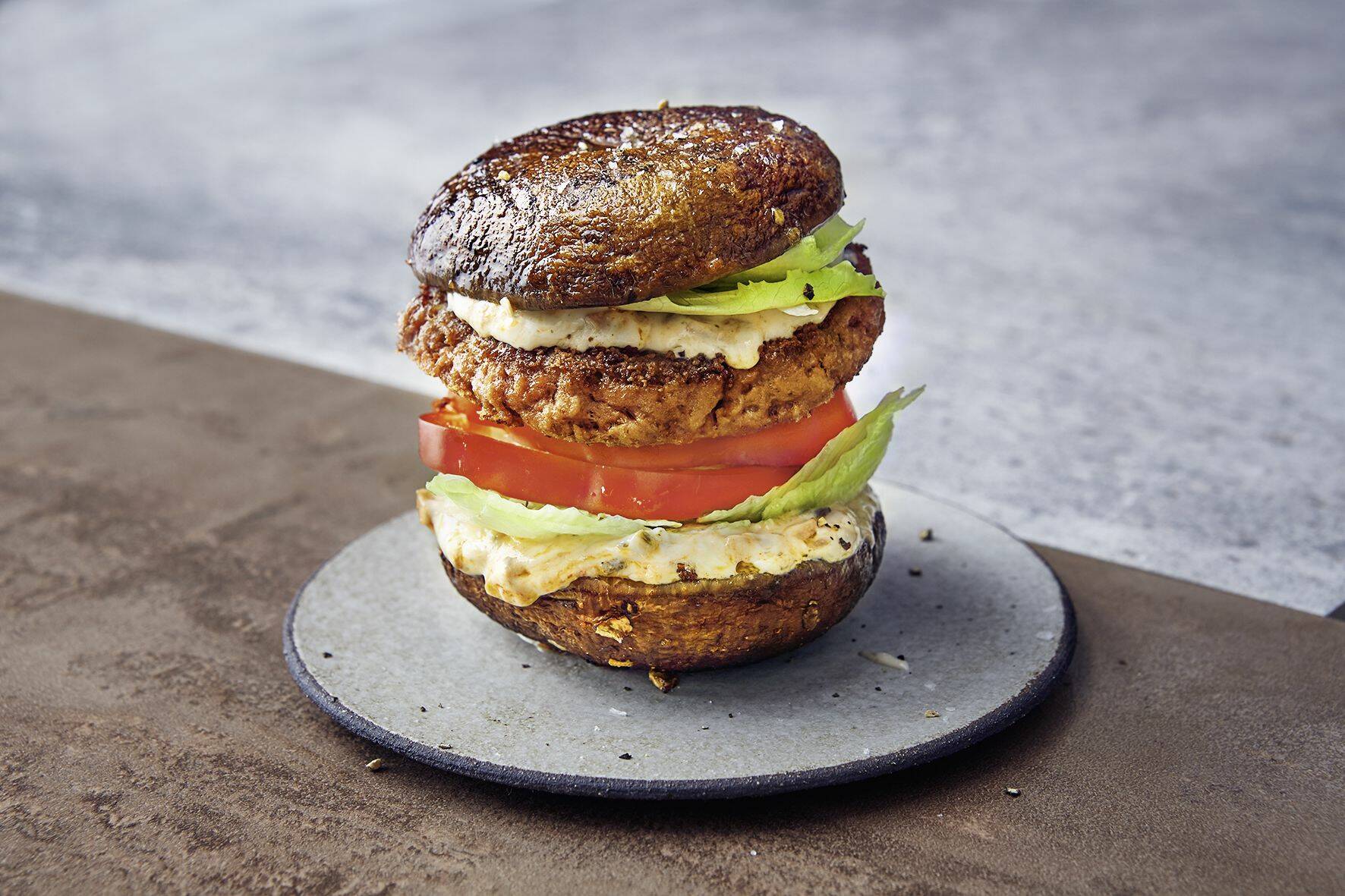 Vegane PortobelloBurger Rezept Küchengötter