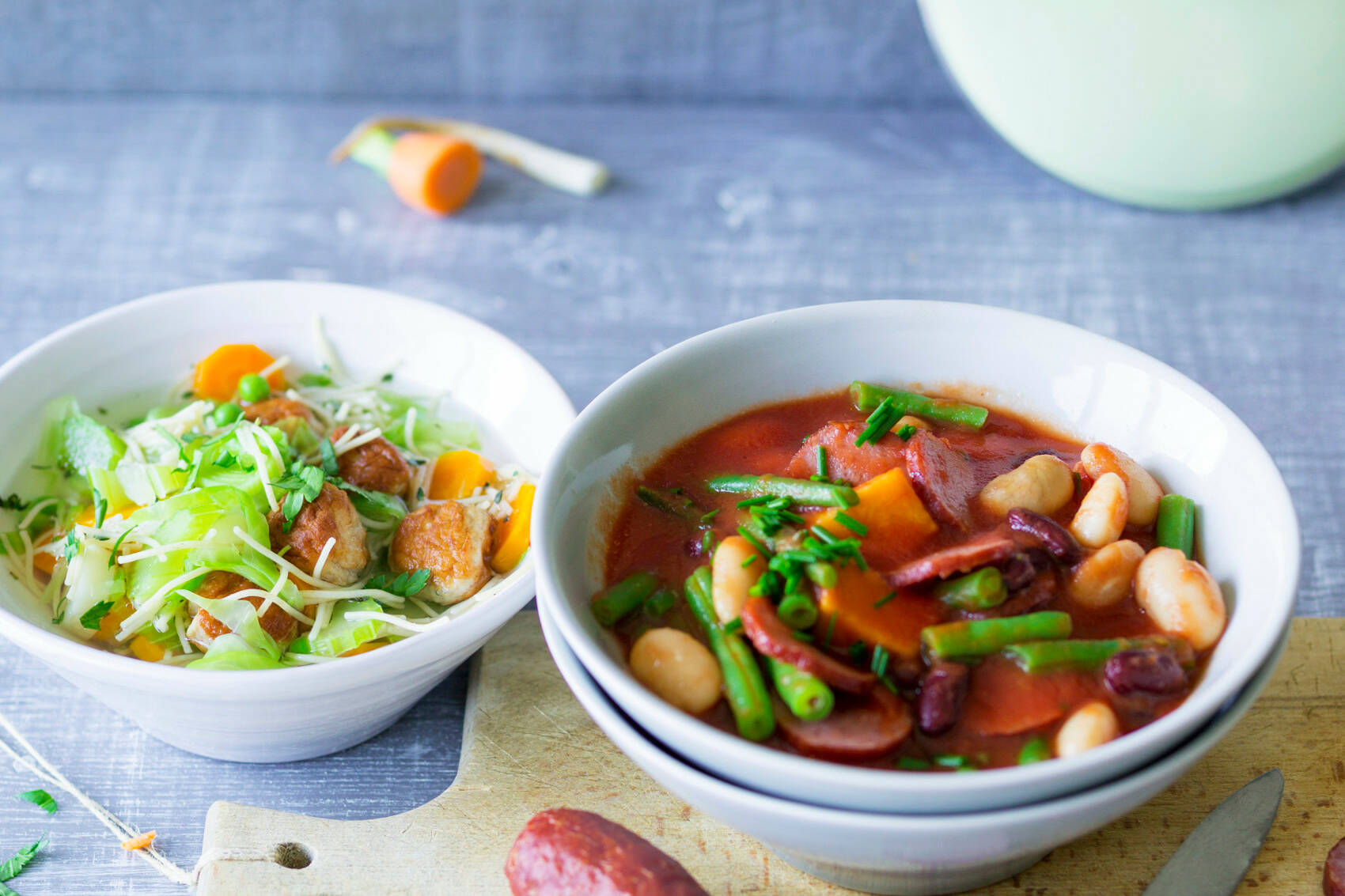 Bunter Bohneneintopf mit Kabanossi Rezept | Küchengötter Bunter Bohneneintopf mit Kabanossi Rezept | Küchengötter