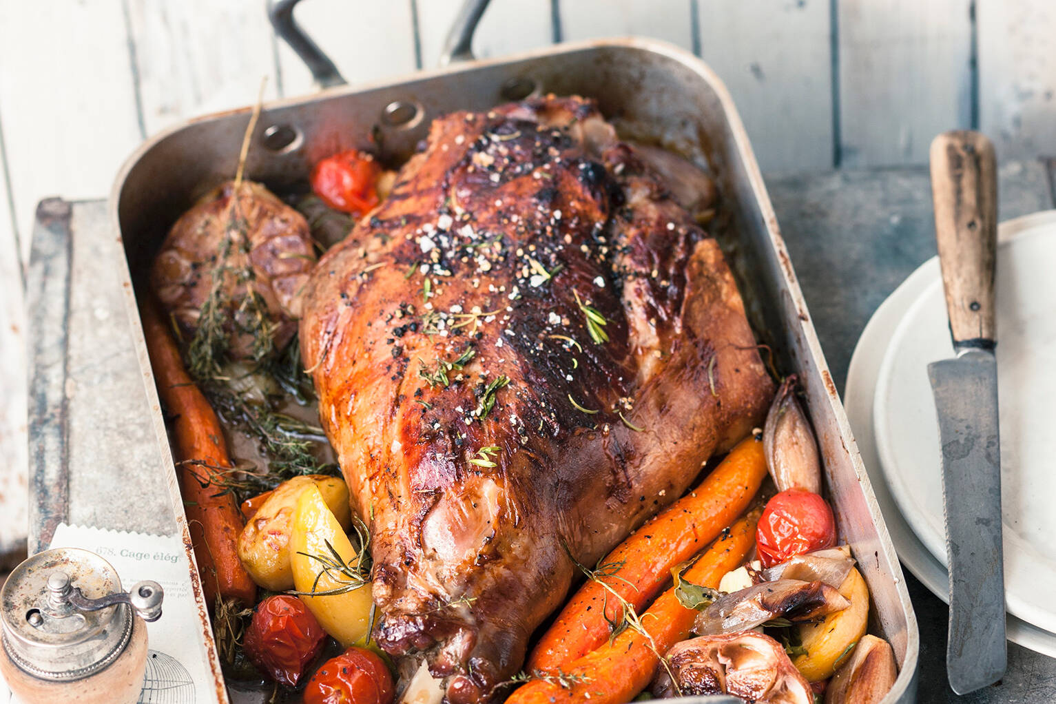 Lammkeule im Ofen geschmort