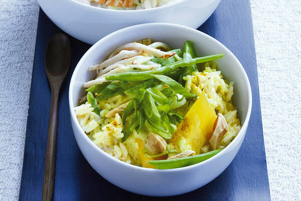 Curry-Reissalat mit Pute Rezept | Küchengötter