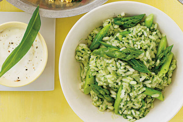 Barlauch Spargel Risotto Rezept Kuchengotter Risotto Mit Grünem Spargel