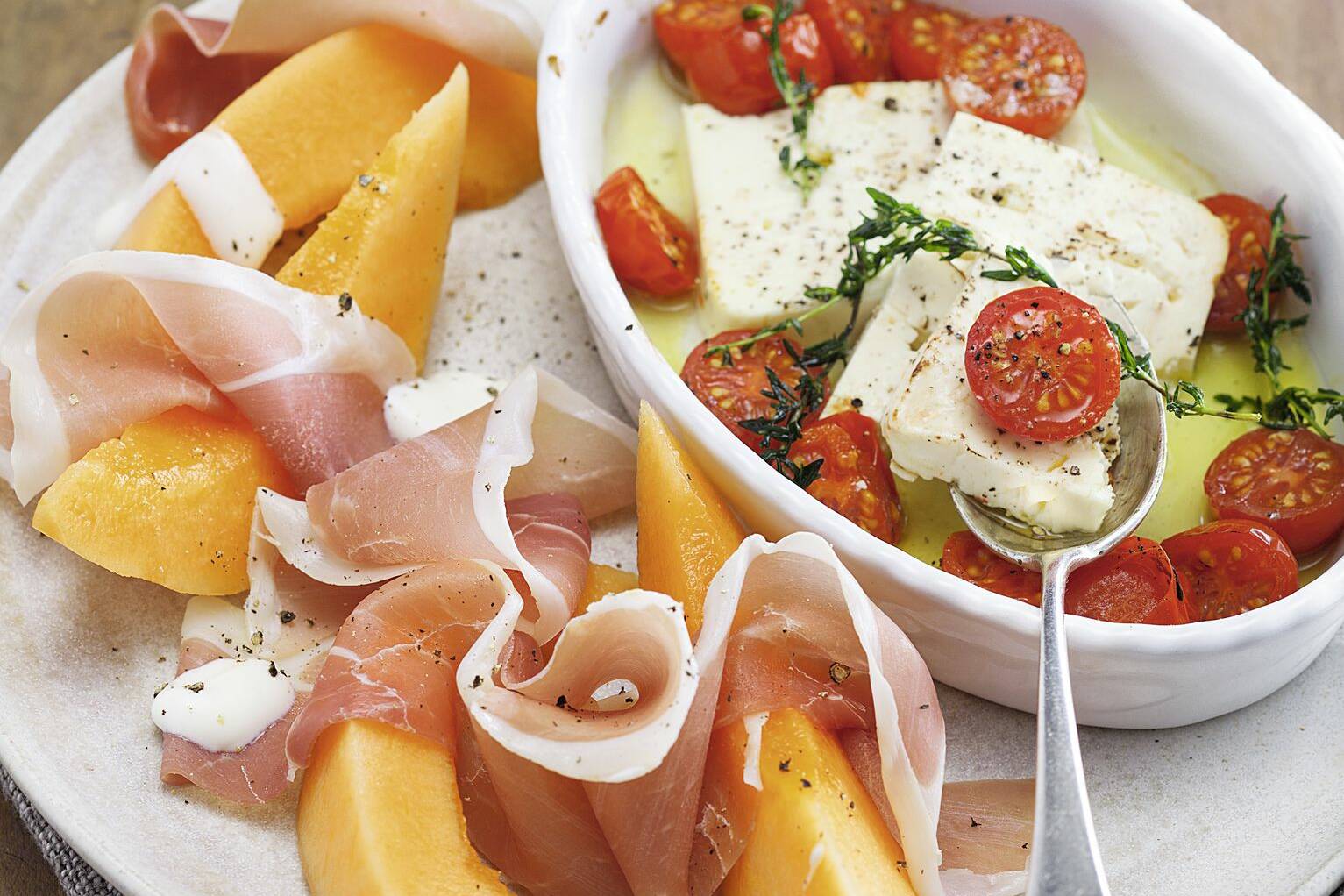 Melone Mit Schinken Honig Joghurt Rezept Low Carb Kuchengotter