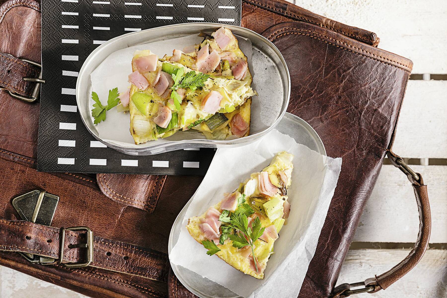 Low-Carb-Lauch-Schinken-Frittata Rezept | Küchengötter