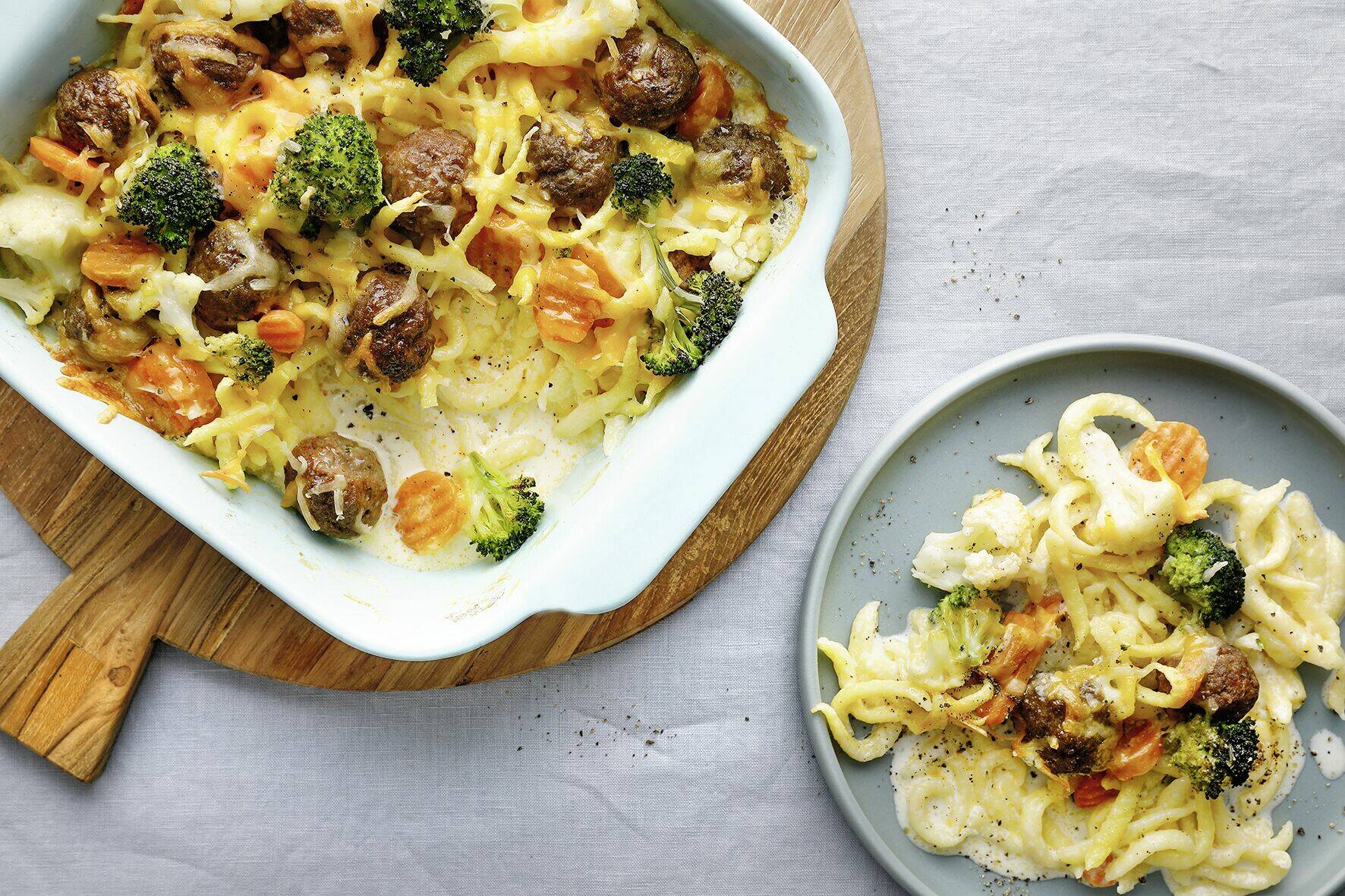 Spätzle mit Hackbällchen Rezept | Küchengötter Spätzle mit Hackbällchen Rezept | Küchengötter