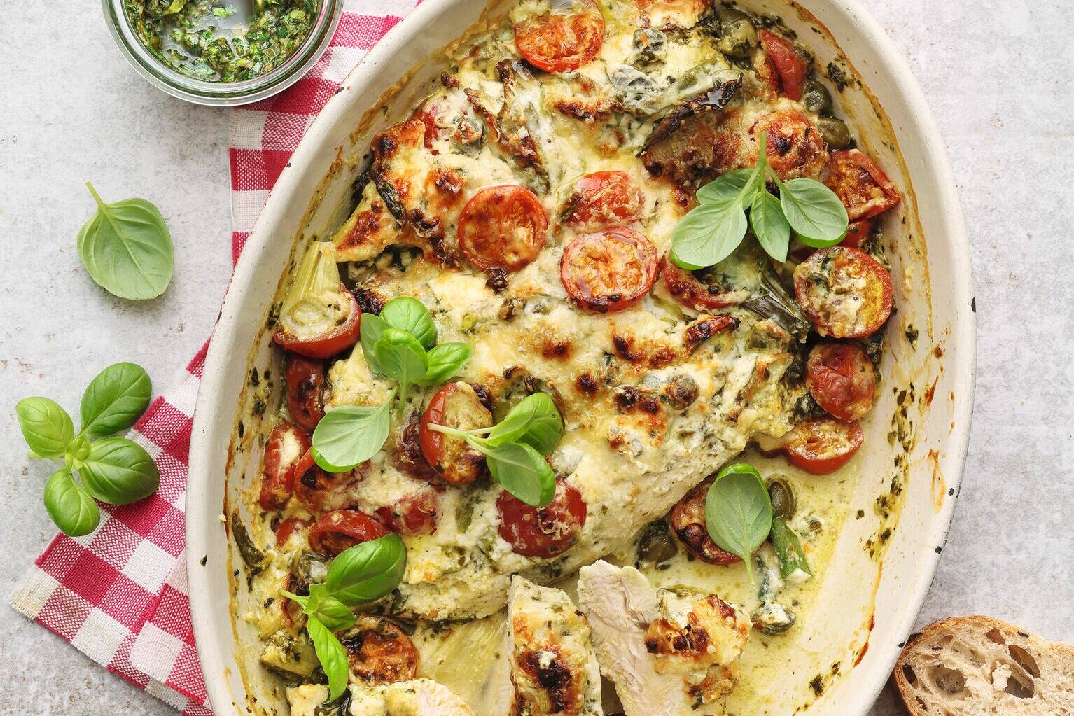 Tomaten-Pesto-Hähnchen Rezept | Küchengötter Tomaten-Pesto-Hähnchen Rezept | Küchengötter