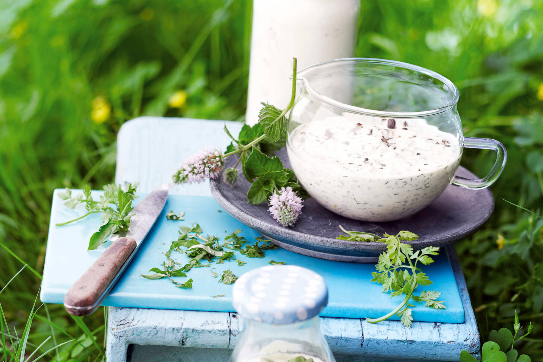 Ziegenfrischkäse-Dressing Rezept | Küchengötter Ziegenfrischkäse-Dressing Rezept | Küchengötter