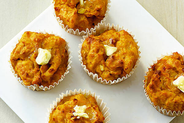 Kartoffel-Muffins mit Joghurt-Ajvar-Dip Rezept | Küchengötter