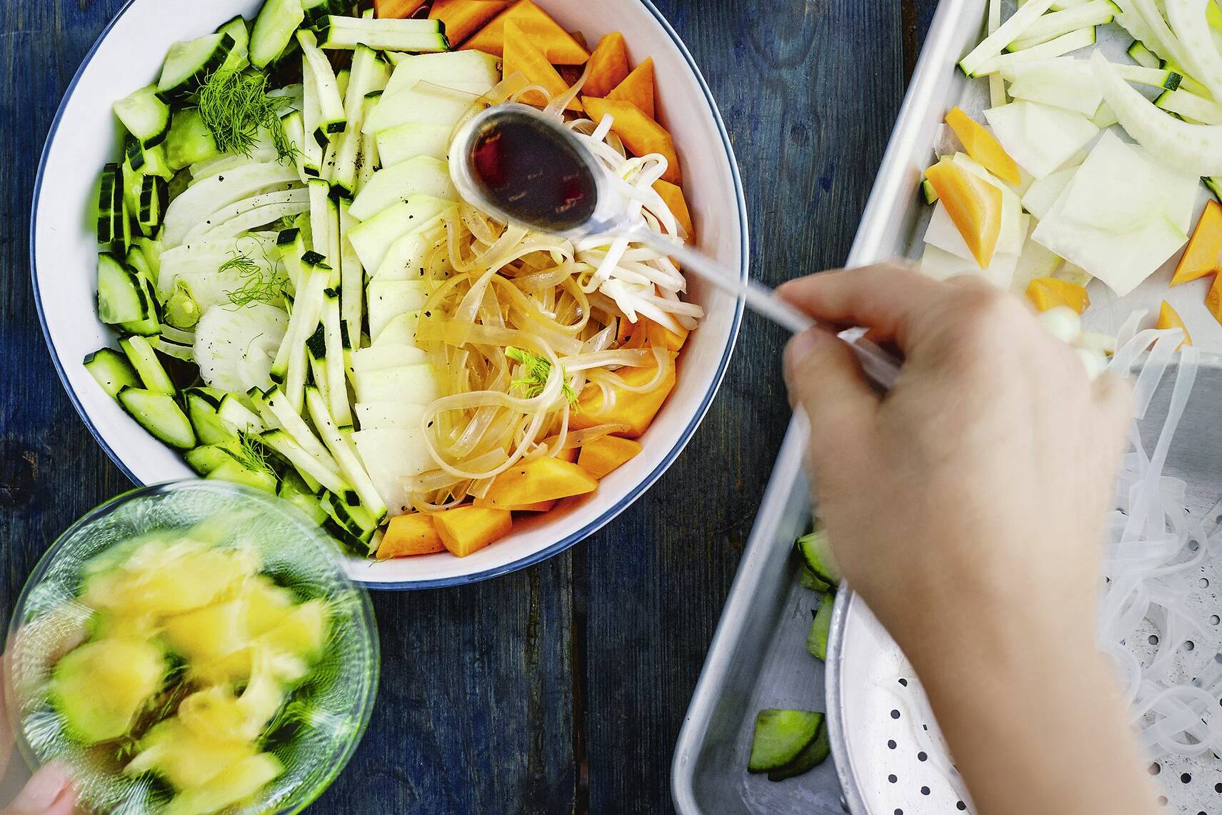 VeggieNoodleBowl Rezept Küchengötter