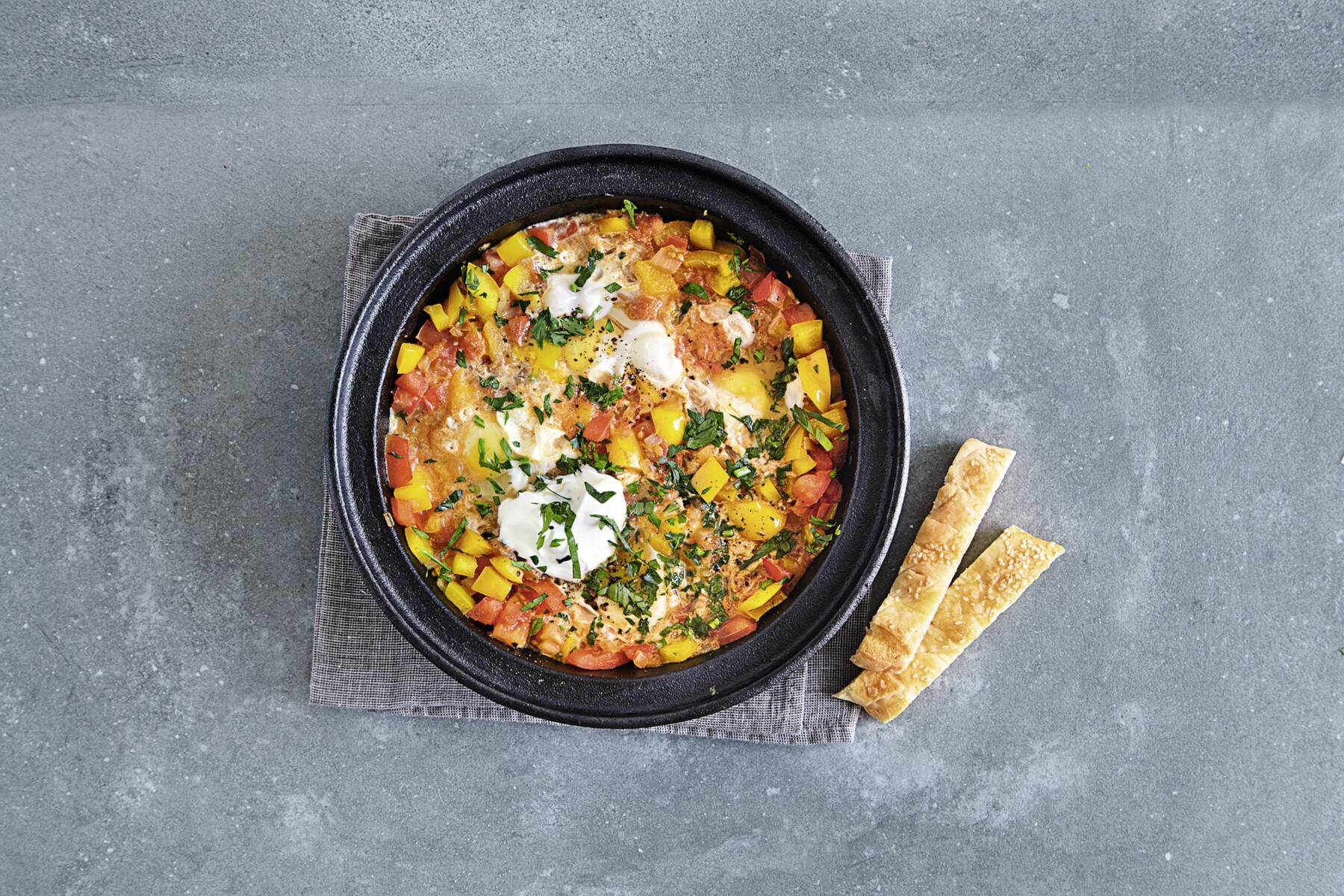 EierTajine mit Paprika Rezept Küchengötter