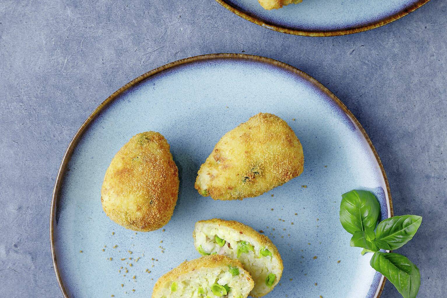 Knusprige Arancini mit Kochschinken Rezept Küchengötter