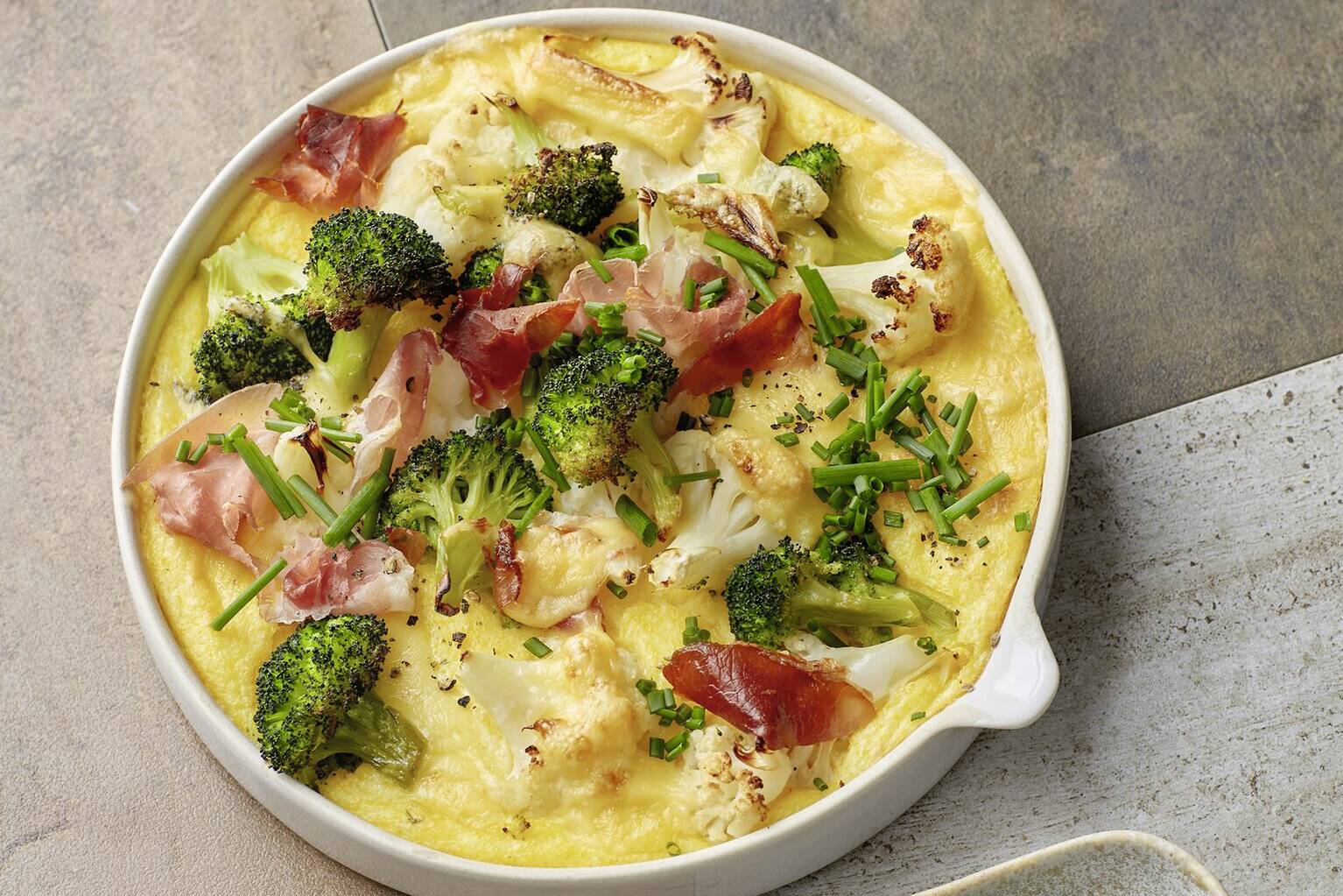 Bluccoli-Polenta-Gratin Rezept