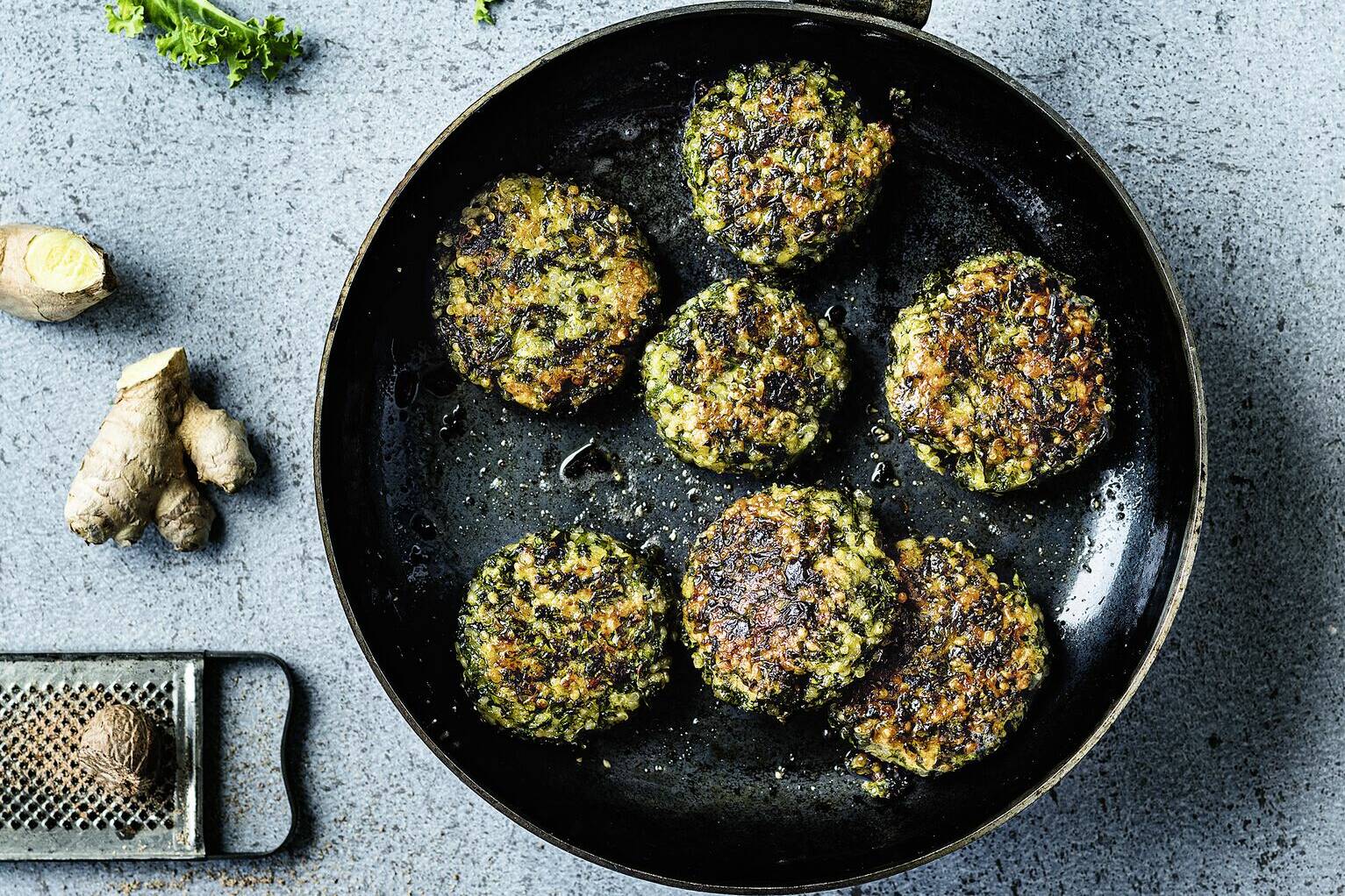 Grünkohl-Quinoa-Bratlinge Rezept | Küchengötter Grünkohl-Quinoa-Bratlinge Rezept | Küchengötter