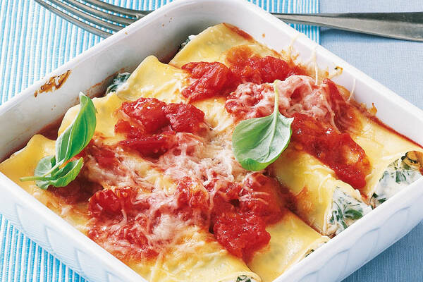Spinat Cannelloni Rezept Kuchengotter Gefüllte Cannelloni Mit Spinat