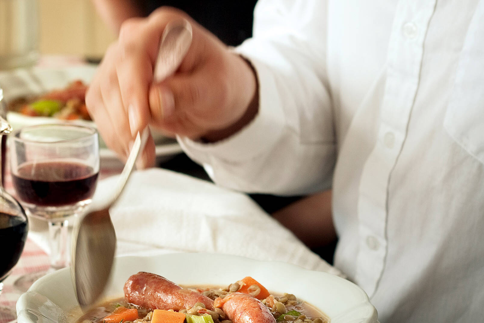 Italienischer Linseneintopf mit Salsicce Rezept | Küchengötter Italienischer Linseneintopf mit Salsicce Rezept | Küchengötter