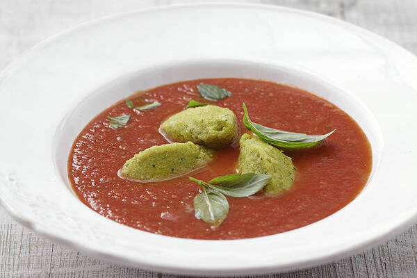 Polenta-Basilikum-Nocken Rezept | Küchengötter Polenta-Basilikum-Nocken Rezept | Küchengötter