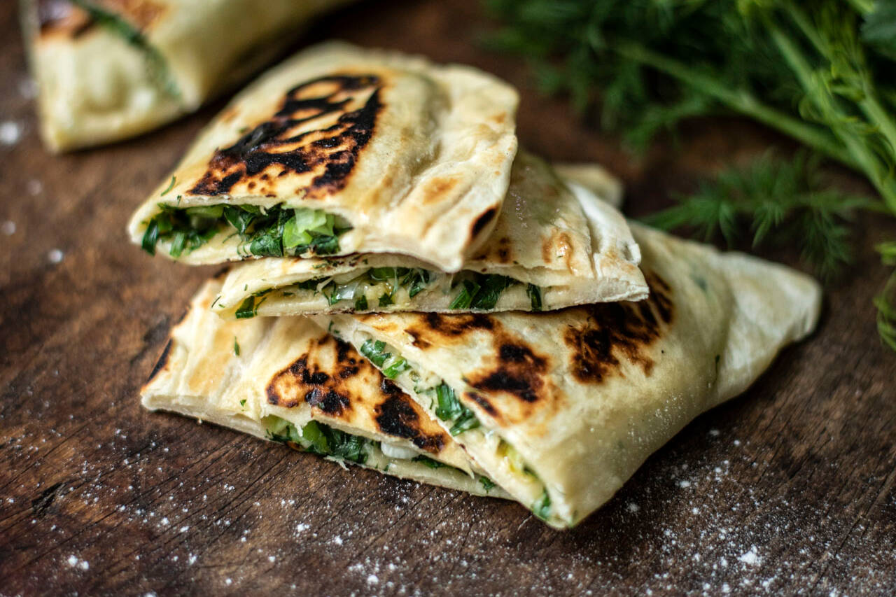 Qutab – gefülltes Fladenbrot aus Aserbaidschan